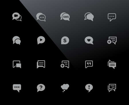 Bubble Icons // 32px Black - Vector icons adjusted to work in a 32 pixel grid.のイラスト素材