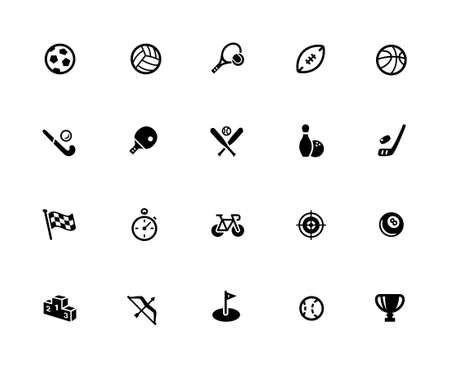 Sport Icon Set - 32px Solidのイラスト素材