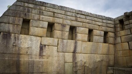 Sacred Square, from the city of Machu Picchu, Cusco, Peruの写真素材