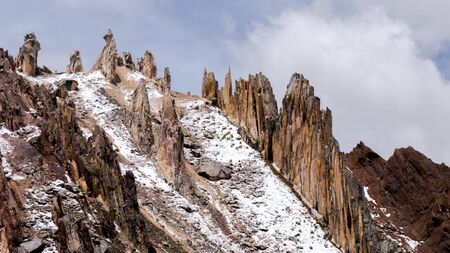 Stone Forest in Cusco Peru, in the Andes Mountainsの写真素材