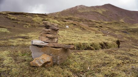 Stone Forest, pointed and steep rocks. in Cusco Peru Palccoyo