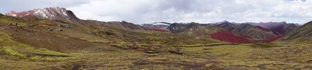 Palccoyo Red Valley in Cusco Peruの写真素材