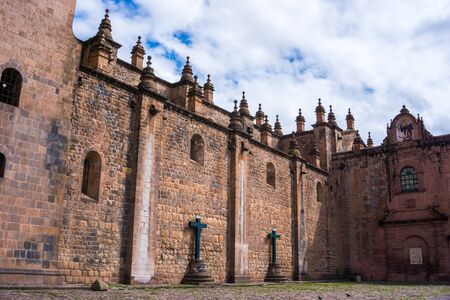 Ancient Cathedral of Cusco Peruの写真素材