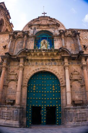 Ancient Cathedral of Cusco Peruの写真素材