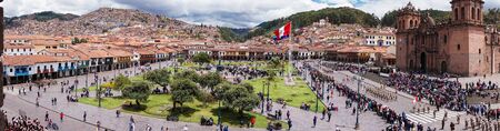 Plaza de Armas in Cusco Peruの写真素材
