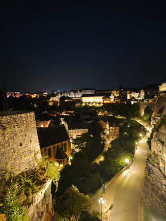 Luxemburg City, Luxemburg europe city vertical photoの写真素材