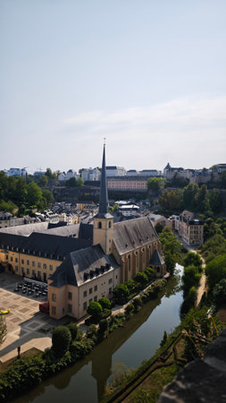 Luxemburg City, Luxemburg europe city vertical photoの写真素材