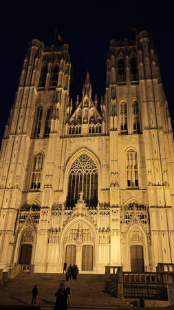 Vertical Travel Photography of Brussels, Belgium â Grand Place, Landmarks and Historic Architectureの写真素材