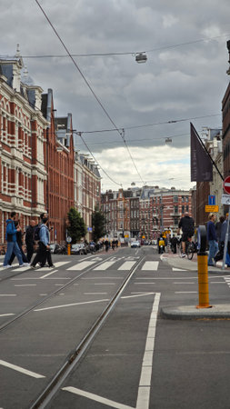 Amsterdam Vertical Cityscape â€“ Historic Canals, Bridges and Dutch Architecture