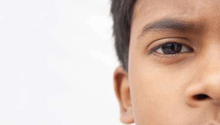 Close-up of human eyeの写真素材