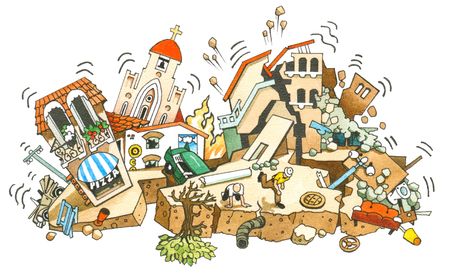 Earthquakeの写真素材