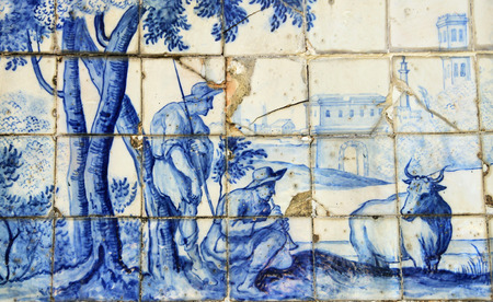 Azulejo  ceramic tile の写真素材