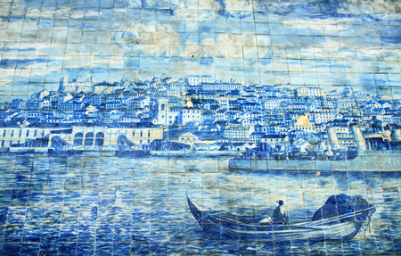 Azulejo  ceramic tile の写真素材