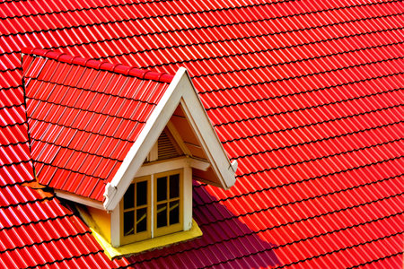 Red roofの写真素材