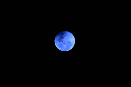 Blue Moonの写真素材
