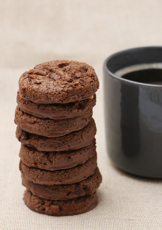 Triple Chocolate Cookiesの写真素材