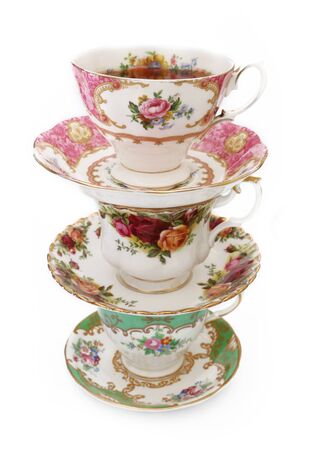 Vintage Tea Cupsの写真素材