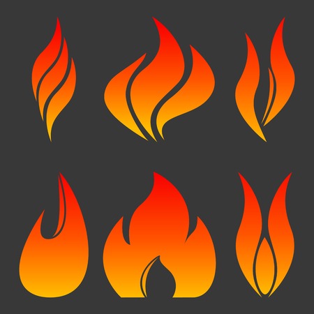 Fire Setのイラスト素材