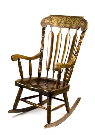 Antique Rocking Chairの写真素材
