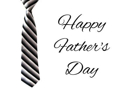 Happy Father's Day Card with a Tieの写真素材