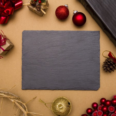 The BIble and Crown of Thorns on a Holiday Backgroundの写真素材