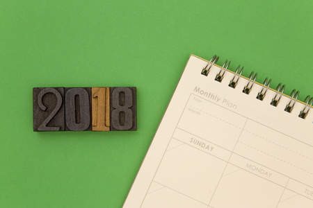 2018 with a Blank Calendarの写真素材