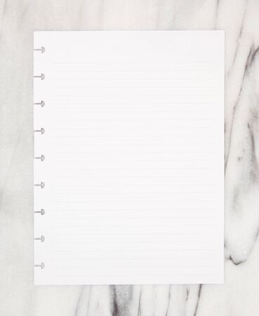 A Piece of Blank Notebook Paperの写真素材