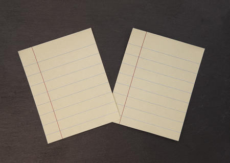 Blank Ruled Notebook Paper on a Blank Background