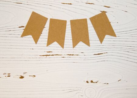 Background with Blank Buntingの写真素材