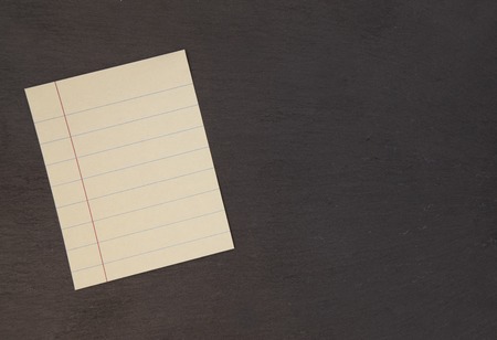 Blank Ruled Notebook Paper on a Blank Backgroundの写真素材