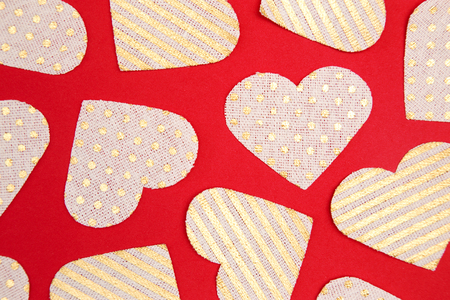 Simple Background of Love Heartsの写真素材