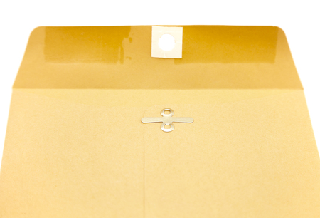 Simple Manilla Envelope on a White Backgroundの写真素材