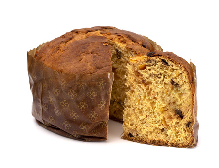 A Loaf of Panettone a Christmas Sweet Breadの写真素材