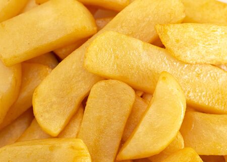 A Background of Chunky Steak Fries