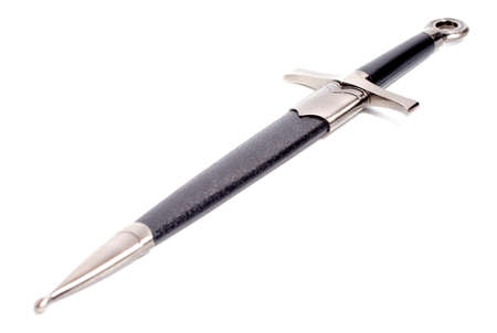Medieval Sword Isolated on a White Backgroundの写真素材