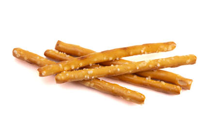 Pile of Extra Thin Salted Stick Pretzels