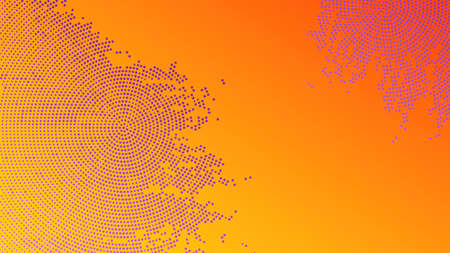 A Halftoned Circle Pattern Background for Your Next Slide Show Presentationの写真素材