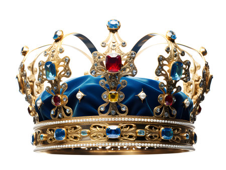 Royal Crown Isolated on a White Backgroundの素材