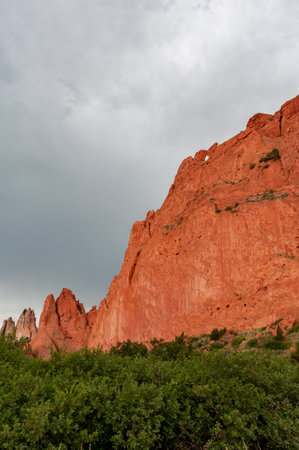 Garden of the Gods, Colorado Springs, Colorado, USAの写真素材