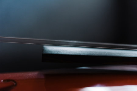 Close up of a violinの写真素材