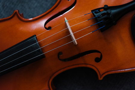 Close up of a violin