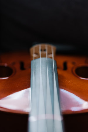 Close up of a violinの写真素材