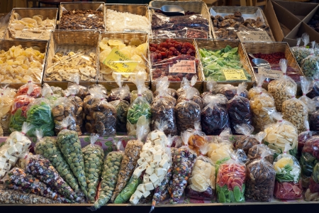 The Naschmarkt is considered the most famous market in Austria and is located in the heart of Vienna のeditorial素材