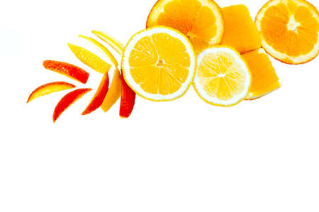 Assorted Orange slices ornamentの写真素材