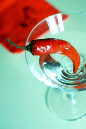 Coctail with chilli pepperの写真素材