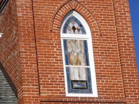 Arched Stained Glass Window