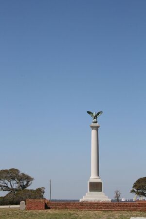 Monument at Fort Fisherの写真素材