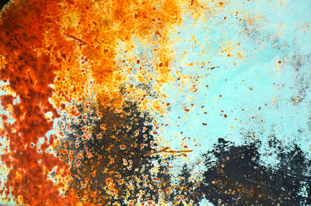 An image of colourful rust texture.の写真素材