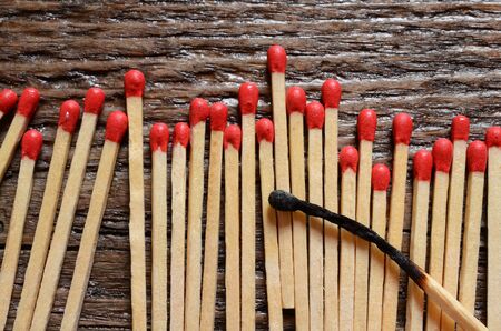 Wooden Match Sticksの写真素材