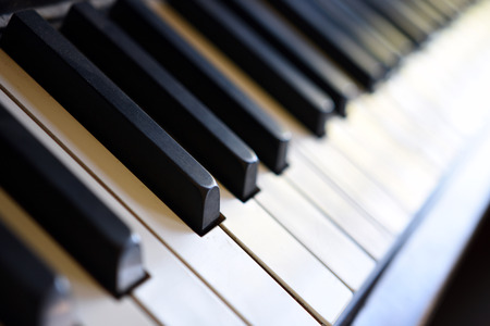 Antique Piano Keys Abstract